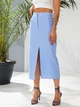 Fashions • Женская юбка-миди Лаура Fashions 52 голубой (1604-аз) - изображение 4