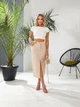 Fashions • Женская юбка-миди Лаура Fashions 50 светло-бежевый (1604-аз) - изображение 2