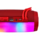 Портативная беспроводная Bluetooth колонка TG-157 с LED подсветкой red - изображение 3