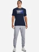 Футболка длинная мужская Under Armour Ua Team ISSue Wordmark SS 1329582-408 L Синяя с принтом (192007665976) - изображение 3