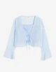 Блуза H&M ДД013022 (11480057) колір блакитний 170 - изображение 1