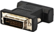 Adapter Logo Video Reduction DVI 24+5 - VGA D-sub M/F Czarny (8590274422469) - obraz 1