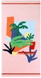 Полотенце хлопковое Lacoste Home Cotton Beach Towel Пляжное 180х90 см Palm Croc (1159808857) - изображение 1