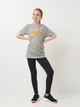Дитяча футболка для дівчинки Nike U Nsw Tee Core Brandmark 3 DX9524-063 137-147 см Dk Grey Heather (196153912236) - зображення 3
