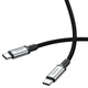 Кабель швидкісний 5 Гбіт/с Type-C на Type-C USB 3.0 Hoco Data Cable (0,5m, 3A, 5Gbps). Black - зображення 5