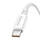 USB кабель із роз'ємом Type-C Baseus Superior Series Fast Charging Data (100W, 2m). White - зображення 3