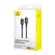 Кабель Type-C на Type-C з підсвіткою Baseus Unbreakable Aramid Series Fast Charging (2м, 100W, 5A). Black - зображення 10