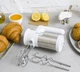 Ручной миксер Magio MG-230 кухонный миксер для дома 5 скоростей 2 насадки белый 300 Вт - изображение 6