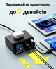 Зарядная док-станция Addap MCS-X9, 8 USB портов, многопортовое зарядное устройство, беспроводная зарядка Qi для смартфонов и гаджетов, 100W - изображение 2