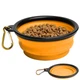 Дорожная складная силиконовая миска для собак Smart Pet, на 0,25 л, Orange - изображение 2
