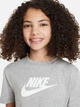 Детская футболка для девочки Nike G Nsw Tee Futura Ss Boy FD0928-063 122-128 см (XS) Серая (0196604924924) - изображение 8