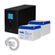 Комплект резервного живлення: Kraft PSW1000VA/800W(LCD)24V UPS + гелева батарея 660 Вт*г (42-00061-2) - изображение 1