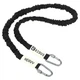 Еспандер із карабіном у захисному рукаві RESISTANCE TUBE WITH COVER EZOUS (PVC, PP, латекс, довжина 1,5 м, нагр. 30LB Heavy-висока, вага 250гр) (K-05-H) - зображення 2