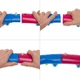 Обруч для похудения массажный разборной Хула Хуп Hula Hoop DOUBLE GRACE MAGNETIC 1,5 кг 8 секций d-105 см синий-розовый JS-6003 - изображение 8