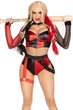 Эротический костюм Leg Avenue Crime Spree Sweetie Costume (топ, шорты) Черный XS - изображение 1