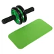 Колесо для пресса двойное ролик для пресса Cima 7428 Black-Green - изображение 1