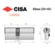 Цилиндр CISA C3000 80 (35*45) никель матовый 3 ключа - изображение 8