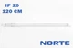 Линейный светильник 1-NLP-1330 52W 120 см 6500К IP20 ТМ NORTE - изображение 2