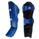 Захист гомілки та стопи для кікбоксингу Adidas Super Pro Shin Instep Guards WAKO (WAKOGSS11) Blue XL - зображення 1