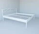 Кровать полуторная металлическая Tobi Sho CAROLA-1 190Х120 Белая - изображение 5