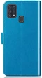 Чехол Clover для Samsung Galaxy M31 / M315 книжка с узором кожа PU голубой - изображение 3