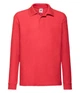 Футболка поло дитяча Fruit of the Loom 65/35 Long sleeve polo kids 116 см Червоний (063201040116) - зображення 1