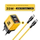 Зарядное устройство Asometech 35W GaN PD 3.0 QC 3.0 Type-C USB Жёлтый (1014-531-00) - изображение 18