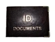 Обкладинка для ID паспорта з золотим тисненням "Documents" чорна - зображення 4