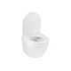 Унітаз підвісний безобідковий Kroner Harz WHI493736 RIMLESS з сидінням Slim Duroplast / Soft-close / Quick - изображение 3