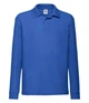 Футболка поло дитяча Fruit of the Loom 65/35 Long sleeve polo kids 104 см Яскраво-синій (063201051104) - зображення 1