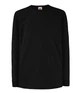 Футболка с длинным рукавом Fruit of the Loom Valueweight Long Sleeve T Kids 128 см Черный (0610070/136128) - изображение 1