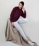 Спортивный костюм Fruit of the Loom Lightweight raglan sweat lady-fit XS 41/94 Бордовый / Серо-Лиловый (062146041/064046094XS) - изображение 2