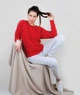 Спортивный костюм Fruit of the Loom Lightweight raglan sweat lady-fit XS 40/94 Красный / Серо-Лиловый (062146040/064046094XS) - изображение 2
