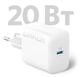 Мережевий зарядний пристрій ANKER PowerPort - 20W USB-C + USB-C cable - зображення 2