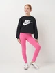 Детский теплый свитшот на флисе Nike K Nsw Club Flc Crew Ls Hbr FD2992-010 137-147 см Black/White (0196606980508) - изображение 3