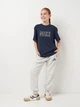 Детская футболка для девочки Nike G Nsw Club Bf Tee Prnt Sw FJ5225-451 128-137 см (S) Синяя (0196968090457) - изображение 3