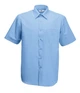 Рубашка мужская Fruit of the Loom Poplin shirt short sleeve M Голубой (0651160MUM) - изображение 1