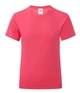 Футболка детская Fruit of the Loom Girls Iconic T 128 см Малиновый (061025057128) - изображение 1