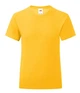 Футболка дитяча Fruit of the Loom Girls Iconic T 164 см Жовтий (061025034164) - зображення 1