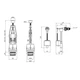Комплект арматуры для бачка унитаза AGUA KIT42 подключение 1/2" боковой подвод воды CV033439 - изображение 2