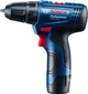 Шурупокрут-дриль акумуляторний Bosch GSR 120-LI 12В 2х2А·год 14·30Нм 0-400·0-1500об·хв 2.5кг - изображение 1