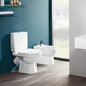 Унітаз підлоговий безобідковий білий без бачка VILLEROY&BOCH O.novo без сидіння випуск в стіну 5661R001 - зображення 2