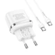 Адаптер Сетевой HOCO Type-C to Type-C Cable Victorious single port charger set N24 |1Type-C, 20W/3A, PD/QC| - изображение 9
