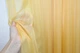 Тюль шифонова однотонна, колір янтарний 4122871 - зображення 3