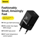Блок блоку швидкої зарядки - адаптер живлення Baseus GaN5 Fast Charger (mini) OS 1 USB-C 20W чорний - зображення 6