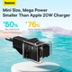 Блок блоку швидкої зарядки - адаптер живлення Baseus GaN5 Fast Charger (mini) OS 1 USB-C 20W чорний - зображення 8