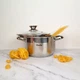 Кастрюля с крышкой Gusto ForСe GT-1107-18 18 см 2.6 л серебристая 4726598 - изображение 1