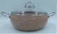 Кастрюля со стеклянной крышкой OMS 3141-30-Kahve 30 см 7.5 л коричневая 4768786 - изображение 1