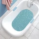 Силиконовый коврик для ванны Bathlux овальной формы, нескользящий, люкс качество 69 х 35 см Бирюзовый 4595053 - изображение 3