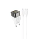 Адаптер мережевий HOCO Type-C до Type-C Cable Transparent tribute single-port C125A | 1Type-C, PD/QC, 20W/3A| - зображення 5